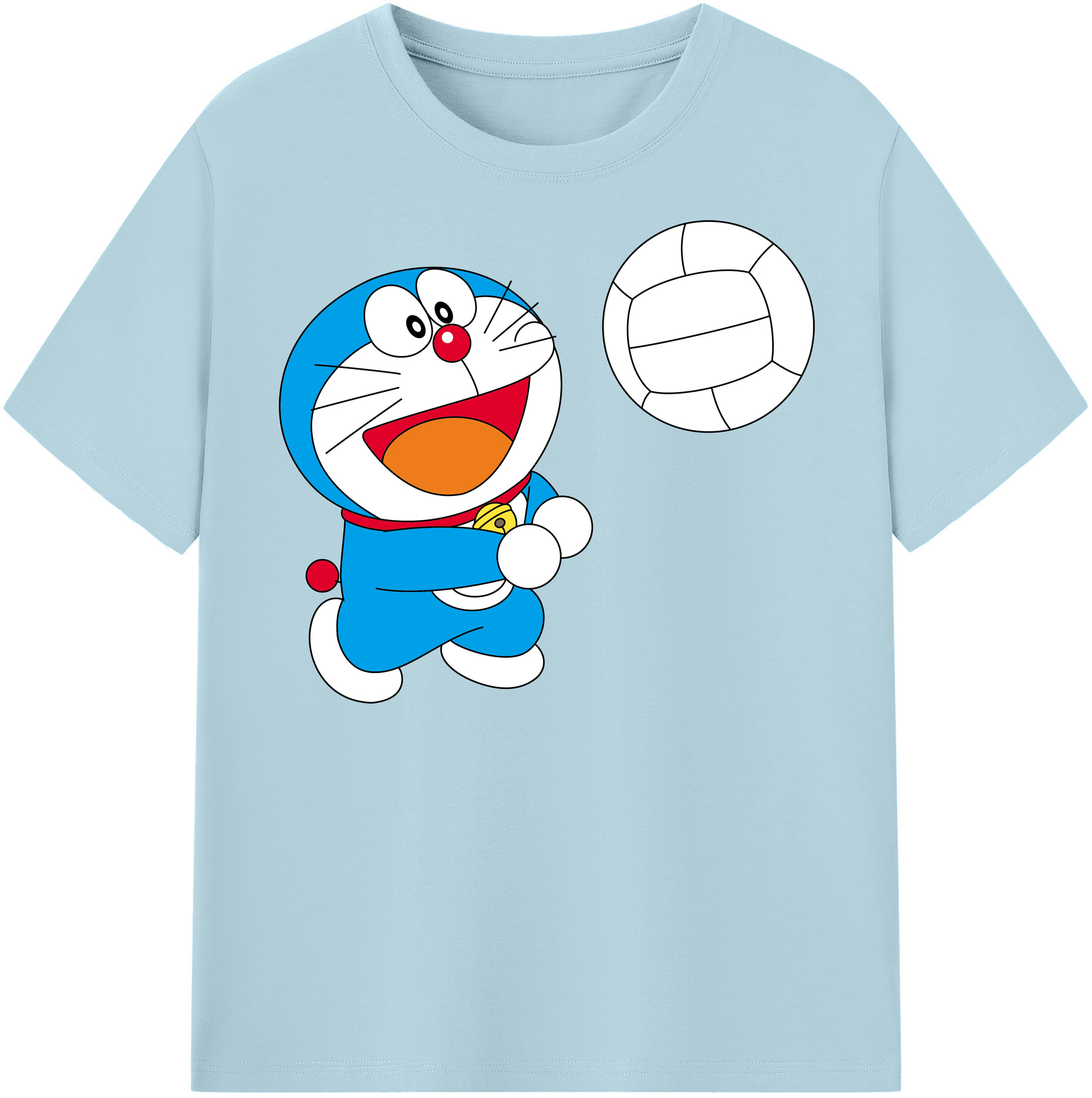 （画像用） ドラえもん Doraemon 綿100％半袖Tシャツ（フロントプリント）